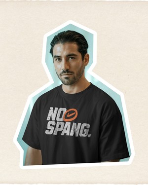 T-shirt No Spang – GO Zwart from BLL THE LABEL