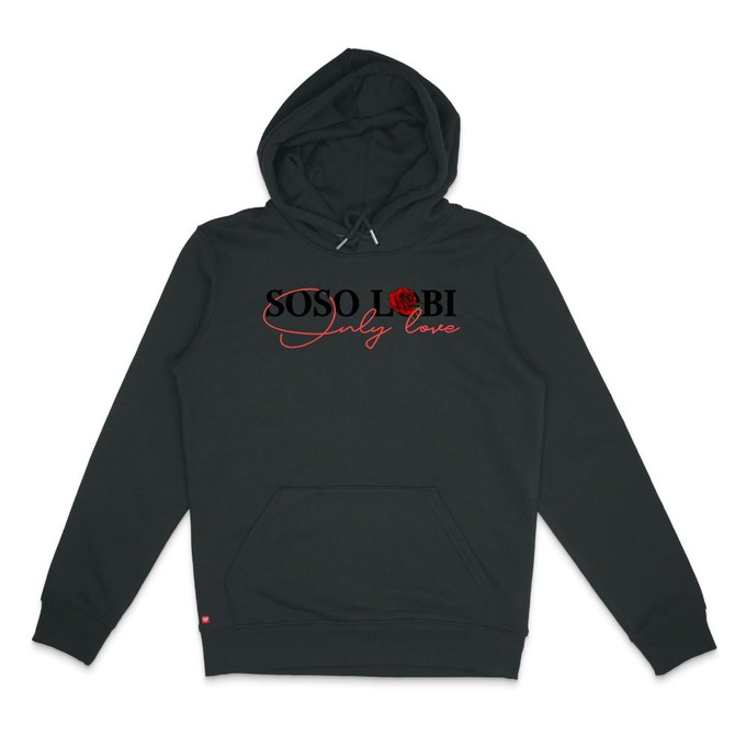 Hoodie Soso Lobi Only Love Black from BLL THE LABEL