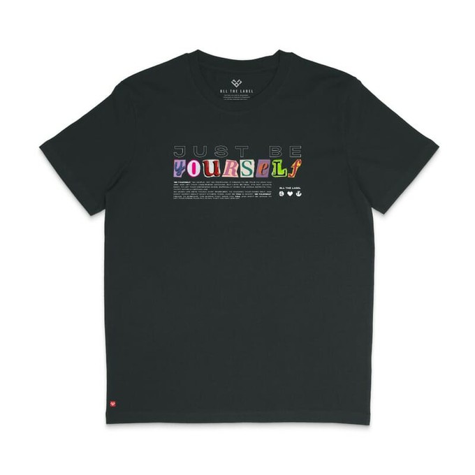 T-shirt  Be Yourself Zwart from BLL THE LABEL