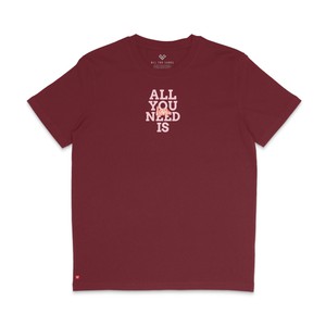 All You Need T-shirt Burgandy from BLL THE LABEL