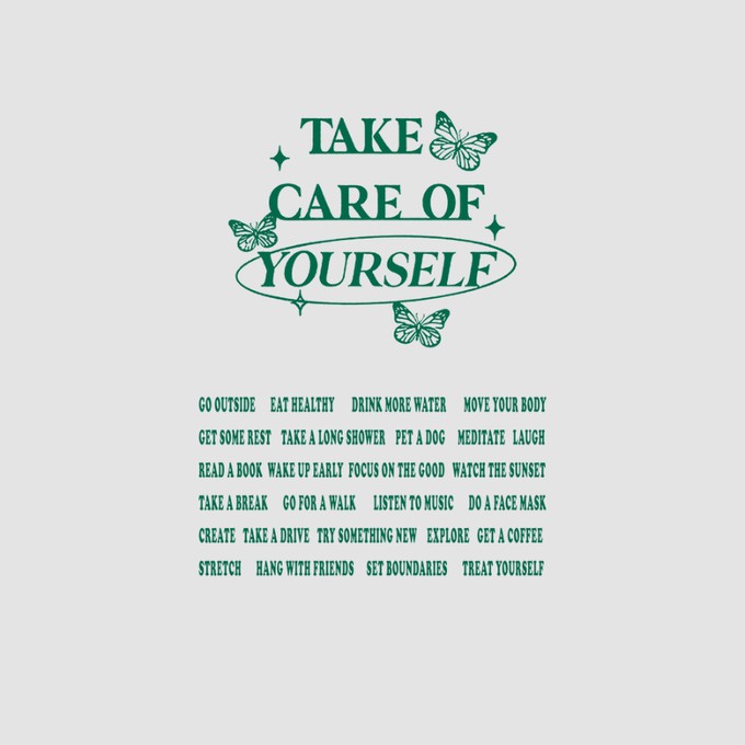Take Care Of Yourself T-shirt from BLL THE LABEL