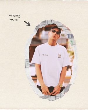T-shirt No Spang – Matiz Wit from BLL THE LABEL