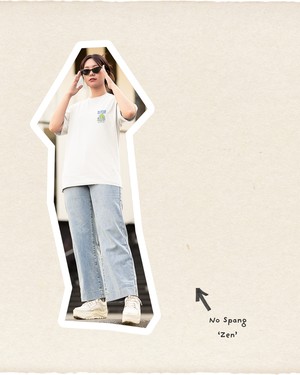 T-shirt No Spang – Zen Wit from BLL THE LABEL