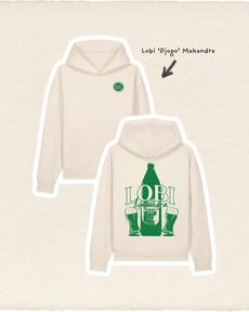 Lobi ‘Djogo’ Makandra Hoodie Natural Raw via BLL THE LABEL