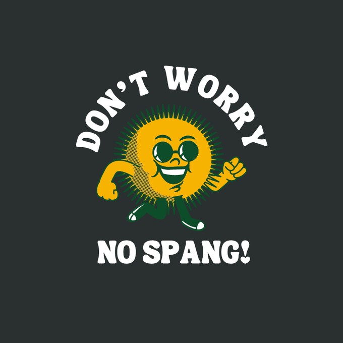 No Spang Sunshine T-shirt Black from BLL THE LABEL