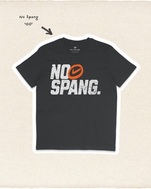 T-shirt No Spang – GO Zwart from BLL THE LABEL