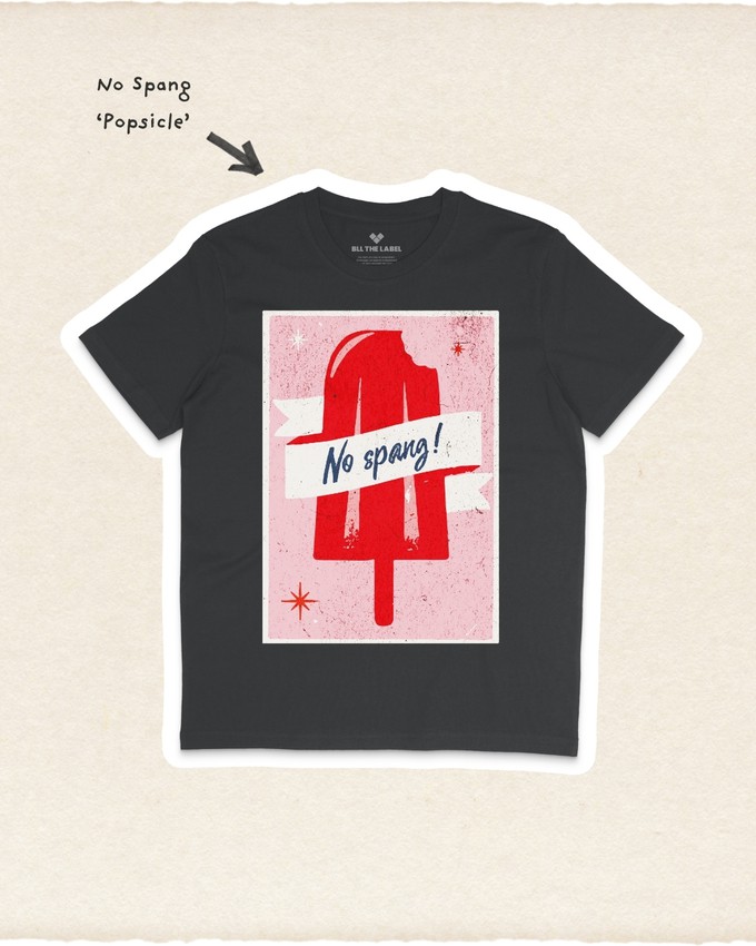 T-shirt No Spang! Dropzwart from BLL THE LABEL