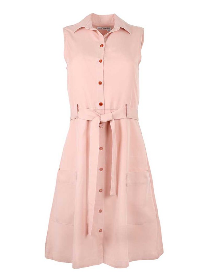 Happy-Go-Lucky Utility Dress, Lyocel, in Pink from blondegonerogue