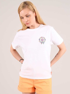 Ferris Wheel Tee, Organic Cotton, in White from blondegonerogue