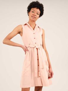 Happy-Go-Lucky Utility Dress, Lyocel, in Pink via blondegonerogue