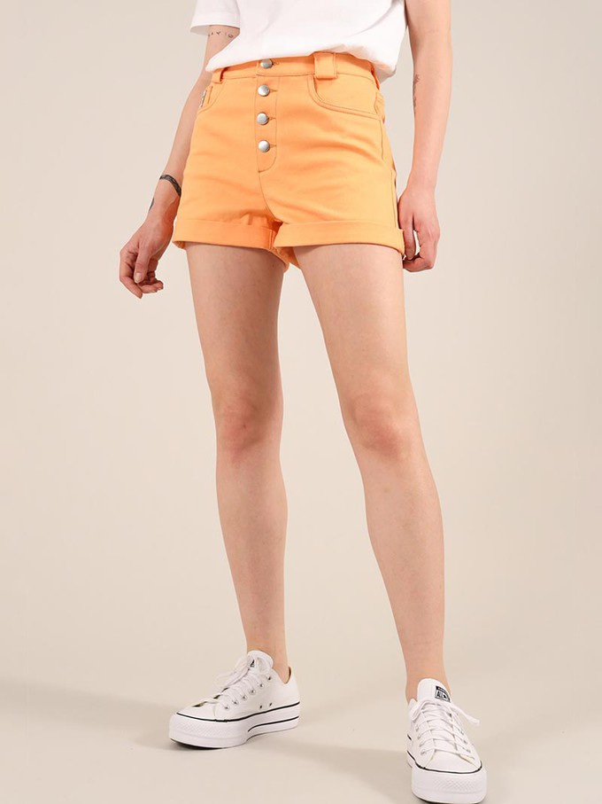 Rogue Shorts, Organic Cotton, in Preach Orange from blondegonerogue