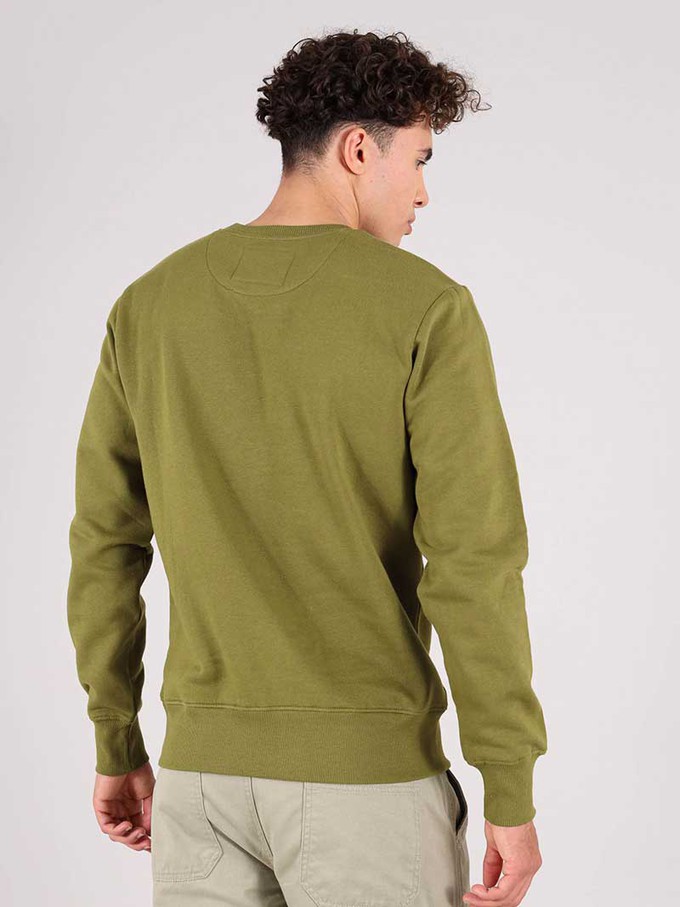 The OG Mens Sweatshirt, Organic Cotton, in Khaki Green from blondegonerogue