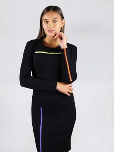 Wicked Zipper Dress In Black van blondegonerogue