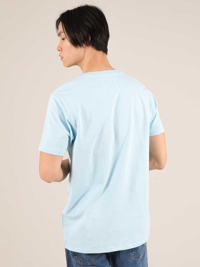 Candy Apples Mens Tee, Organic Cotton, in Light Blue from blondegonerogue