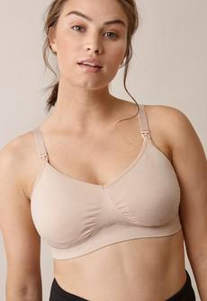 Seamless nursing bra with pads via Boob Design