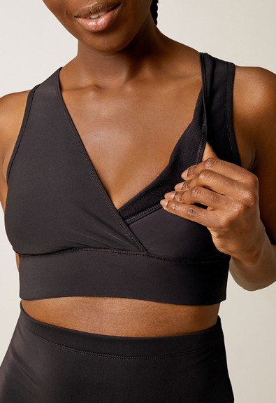 Tech-fleece nursing bra from Boob Design