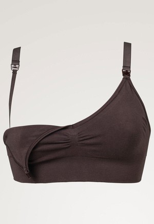 Organic cotton nursing bra - Brown from Boob Design