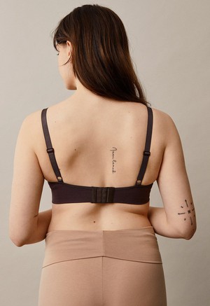 Organic cotton nursing bra - Brown from Boob Design