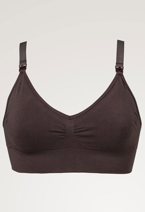 Organic cotton nursing bra - Brown from Boob Design