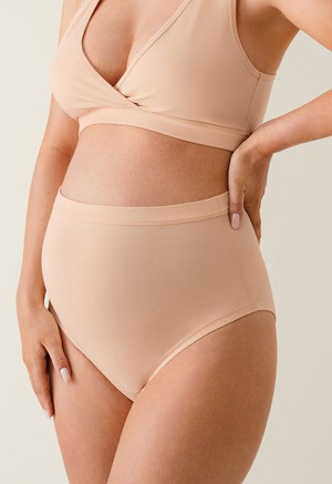 Essential maternity briefs - Beige/Apricot from Boob Design