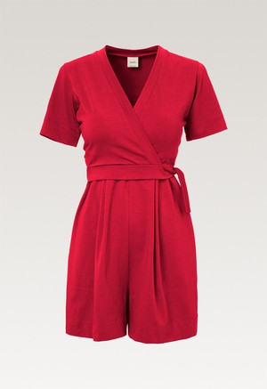 Maternity playsuit - French Red from Boob Design
