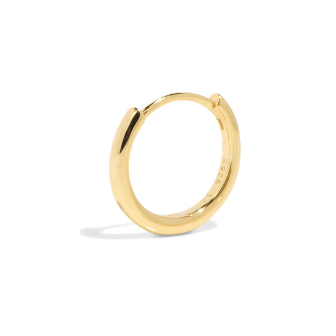 THE BASE HOOP LARGE - solid gold from Bound Studios