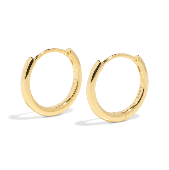 THE BASE HOOP LARGE - solid gold from Bound Studios