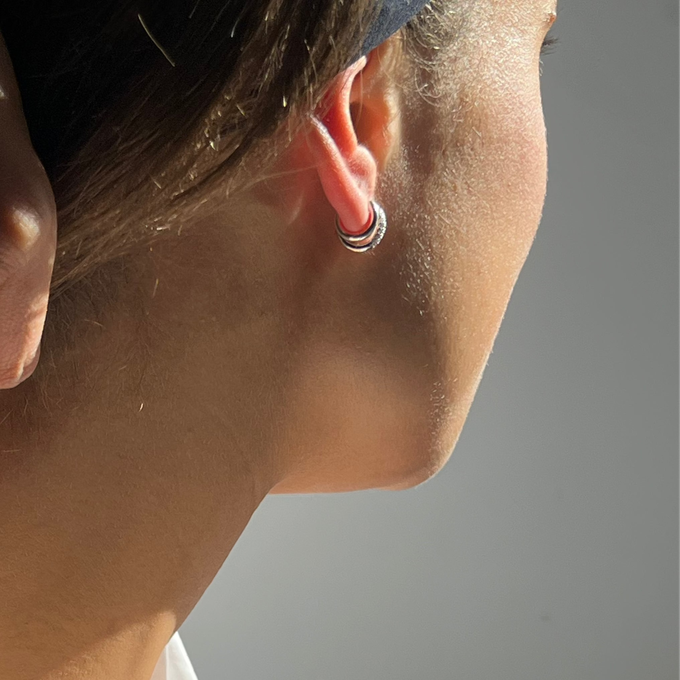 THE BASE HOOP SMALL - sterling silver from Bound Studios