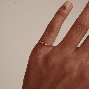 THE EMMA RING BLUE - solid gold from Bound Studios