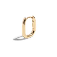 THE HARLEY MOLLY HOOP SMALL - Solid 14k yellow gold via Bound Studios