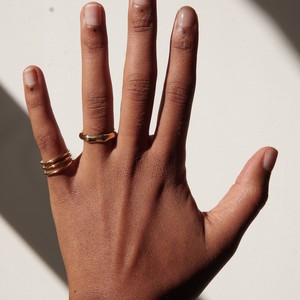 THE BAMBOO RING - solid gold from Bound Studios
