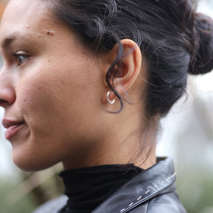 THE BASE HOOP MEDIUM - sterling silver from Bound Studios