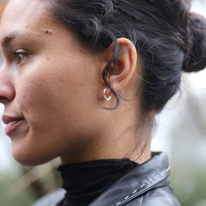THE BASE HOOP MEDIUM - sterling silver from Bound Studios
