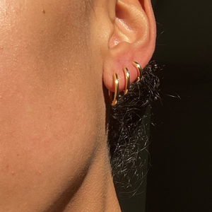 THE BASE HOOP LARGE - 18k gold vermeil from Bound Studios