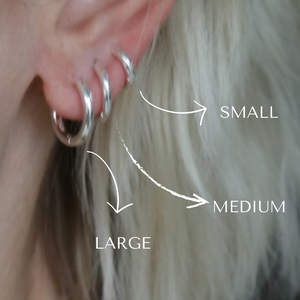 THE ESSENTIAL HOOP SET - sterling silver from Bound Studios