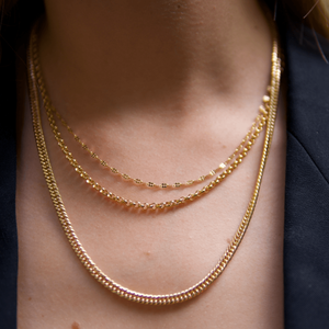 THE RILEY ROLO NECKLACE L - 18k gold plated from Bound Studios