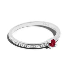 THE EMMA RING RED - sterling silver via Bound Studios