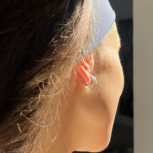 THE BASE HOOP MEDIUM - sterling silver from Bound Studios