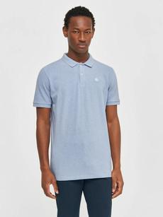 Toke badge polo -  sky way melange via Brand Mission