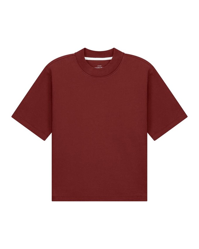 Jill heavy tee - brick from Brand Mission
