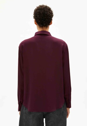 Larisaana longsleeve blouse - dark cranberry from Brand Mission