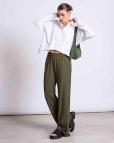 Smilla pants - dark olive via Brand Mission