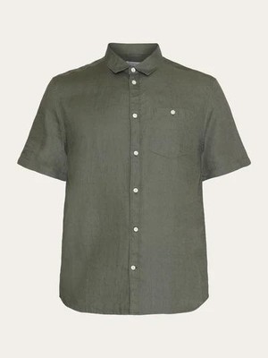 Linnen short sleeve  shirt - burned olive from Brand Mission