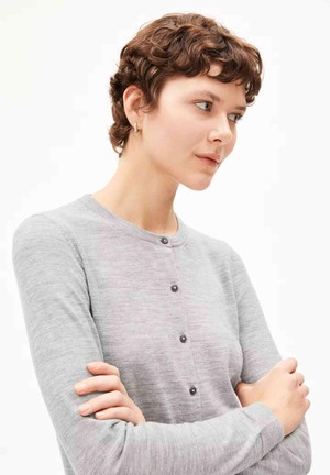 Ophaliaa vest - light grey melange from Brand Mission