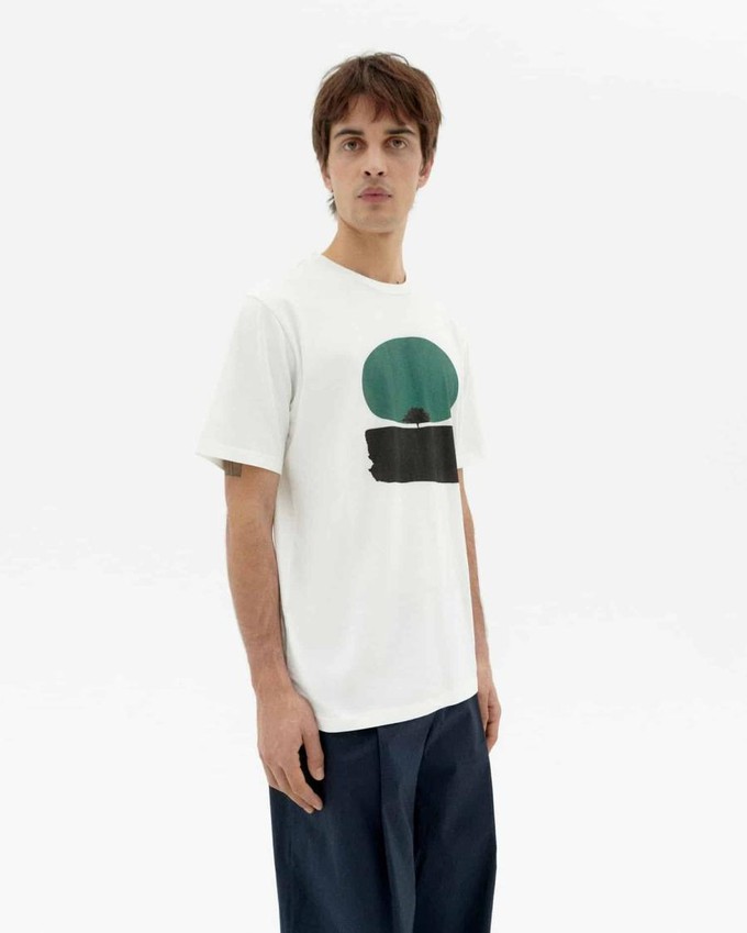 Zach t-shirt trees - white from Brand Mission