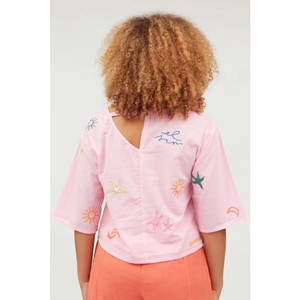 Indo voile blouse - pink from Brand Mission