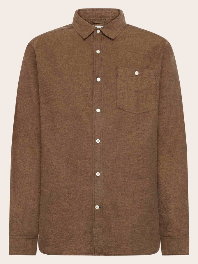 Flannel shirt fishbone - chocolate from Brand Mission