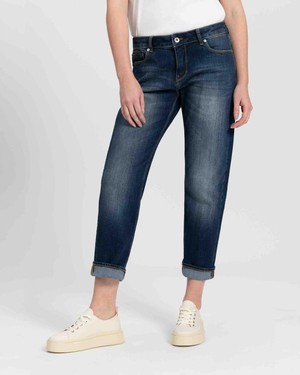 Jenna boyfriend jeans - worn out blue from Brand Mission