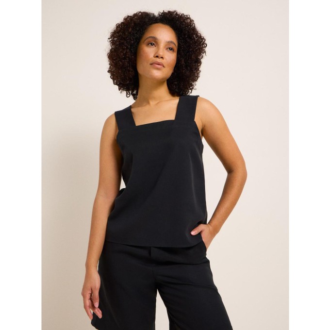 Tanktop linnen top - black from Brand Mission