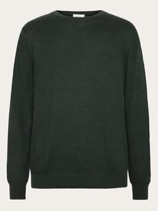 Crewneck merino knit sweater - forrest night via Brand Mission